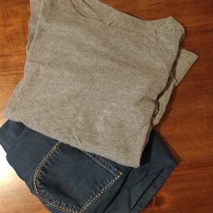 Woman Within Size 18/20 Boatneck T-shirt